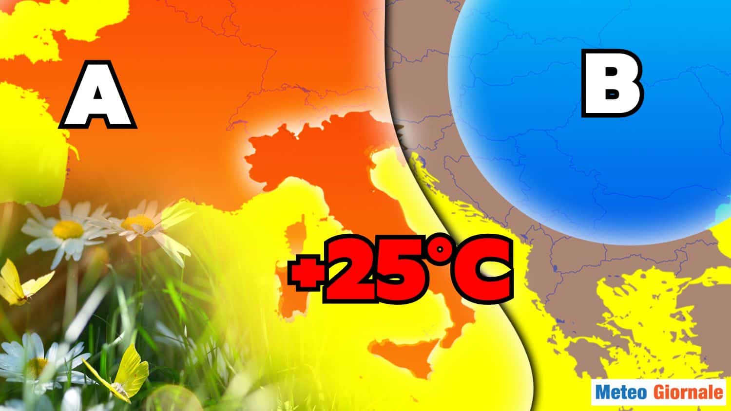 Meteo, in settimana CALDO sino a 25 gradi. Vediamo dove e durata