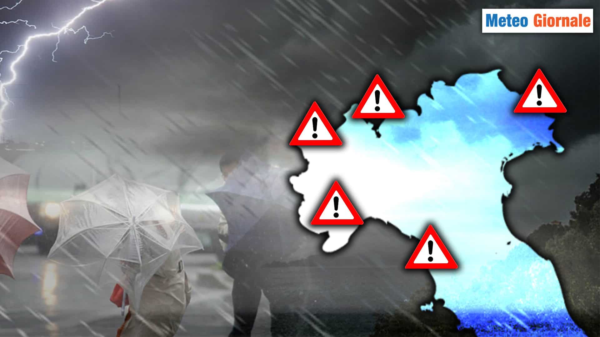 Meteo: Italia nella morsa del maltempo, le aree più a rischio