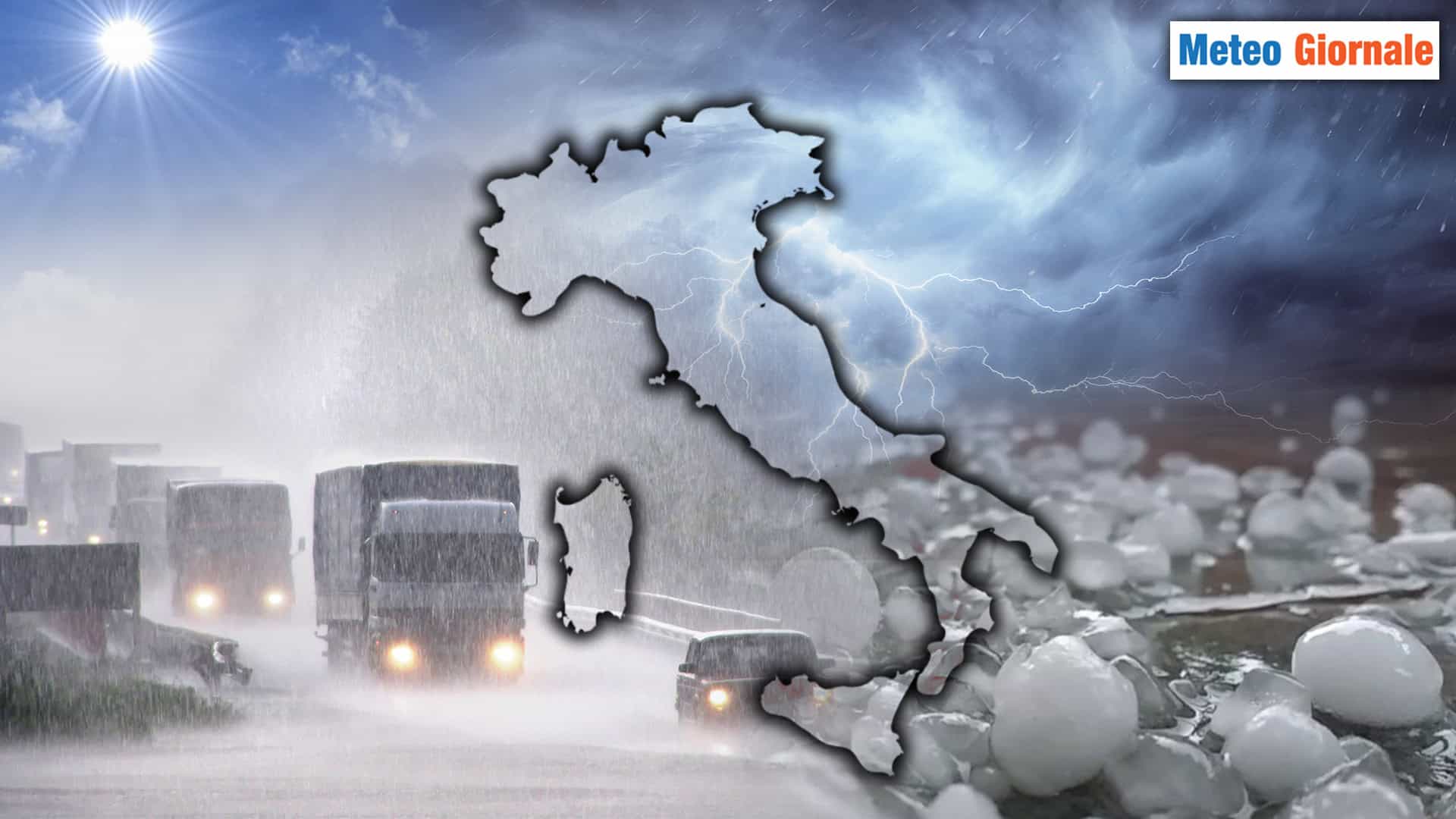 Meteo: Settimana tra Sole, Forti temporali e locali Grandinate