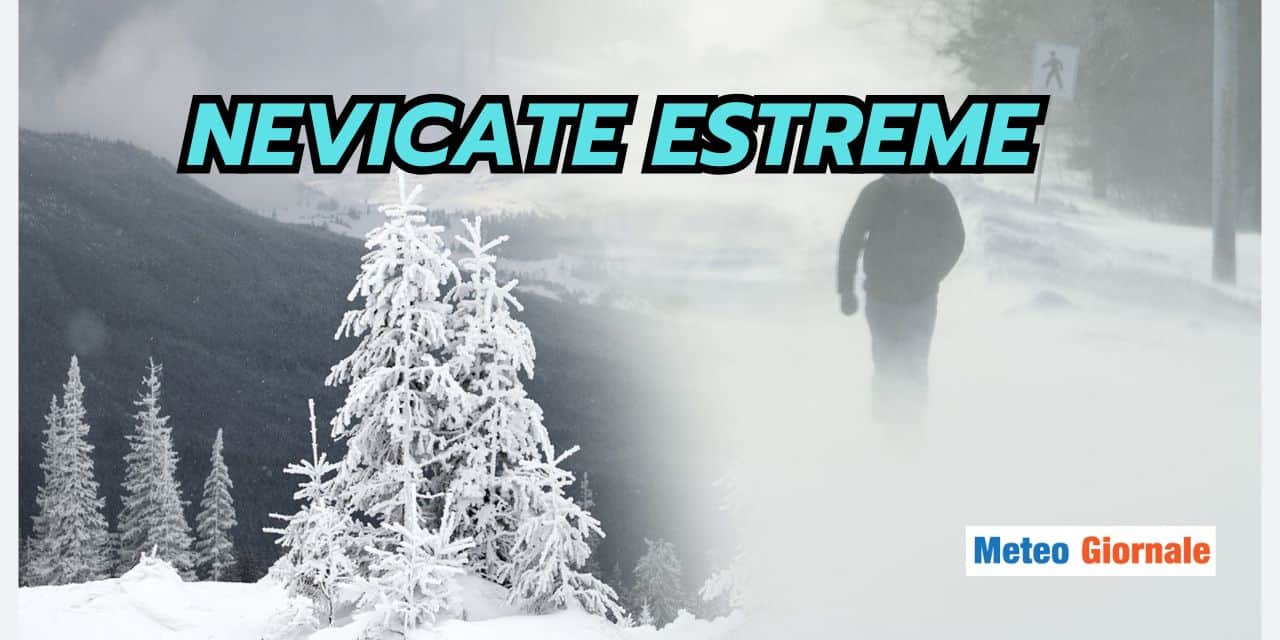 Nevicate ECCEZIONALI in alcune zone delle Alpi, evento meteo straordinario
