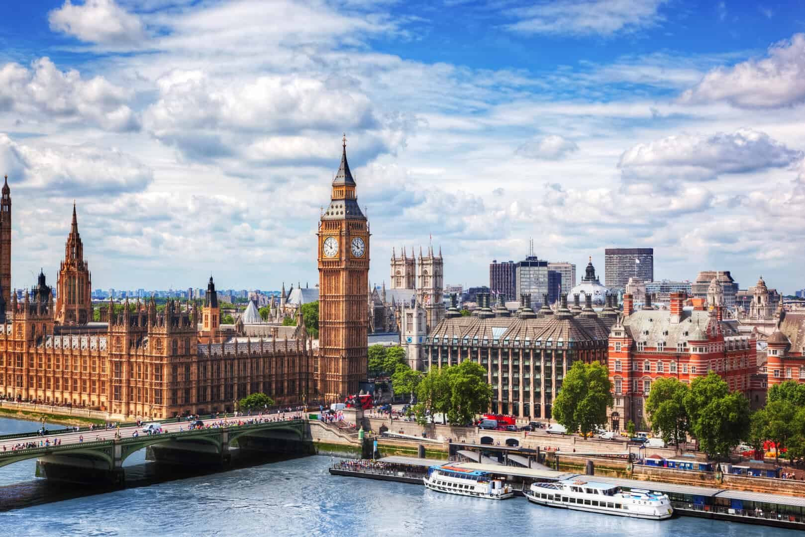 Meteo Londra: sole protagonista fino al 12 Aprile
