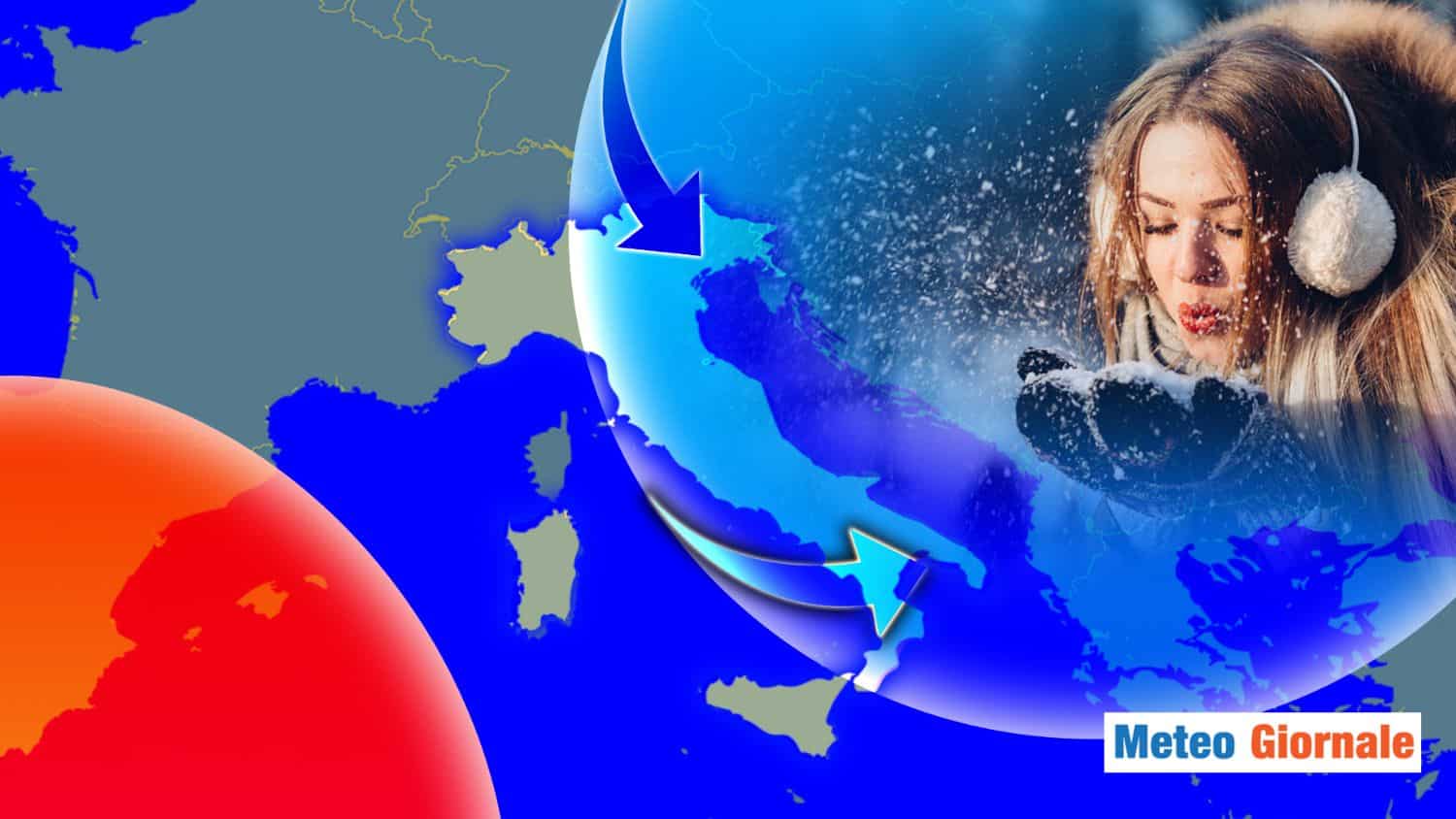 Prima si suda, poi si Trema: 20°C in meno tra Sabato e Domenica su queste zone