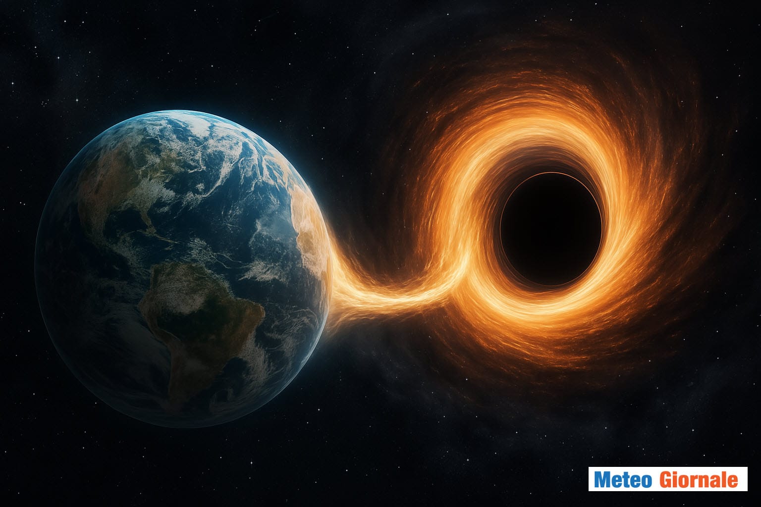 Se la TERRA venisse risucchiata in un buco nero