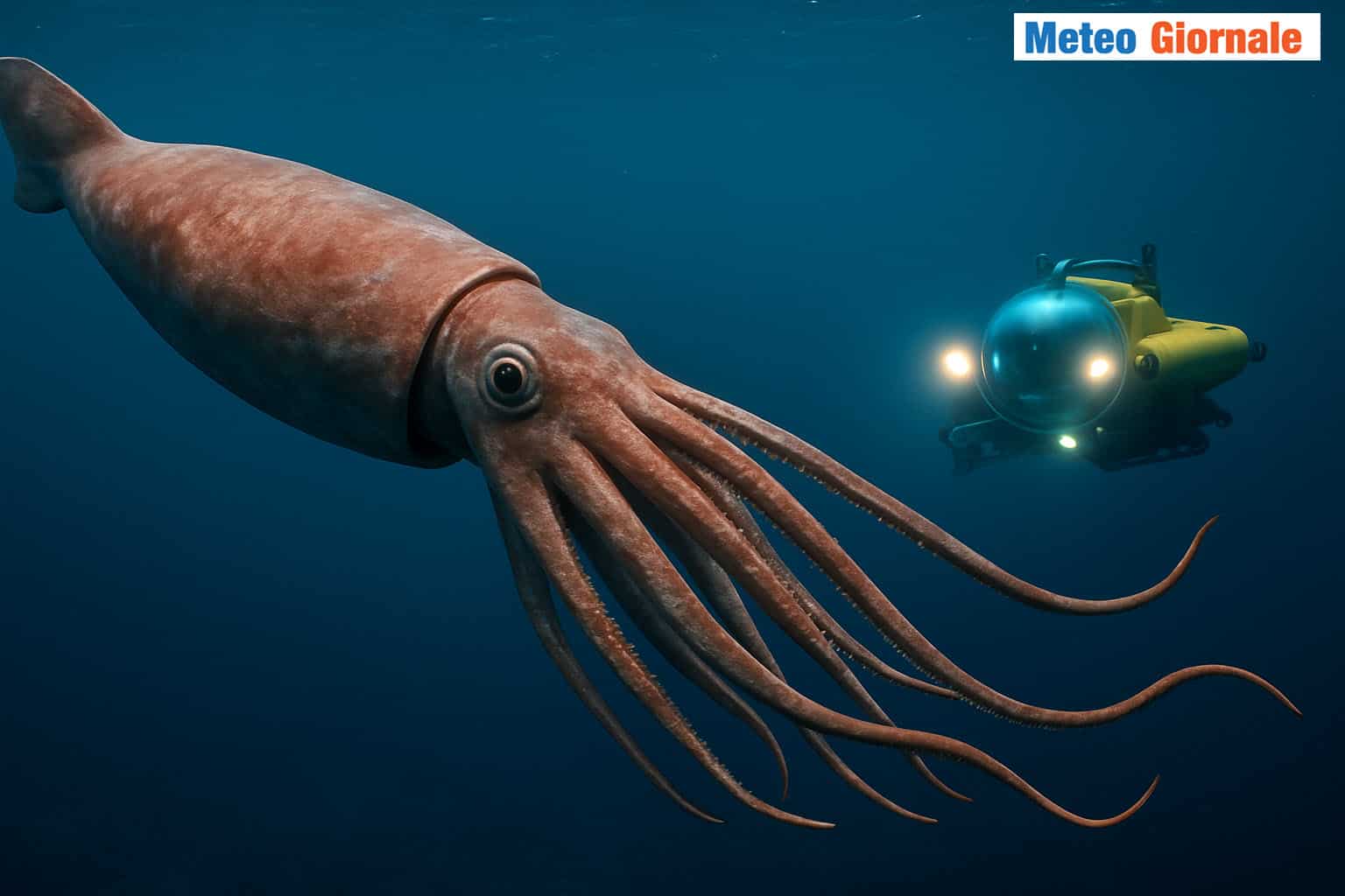 Individuato Un Vero mostro Marino Un Calamaro Colossale Di 7 Metri Individuato Un Vero mostro Marino Un Calamaro Colossale Di 7 Metri
