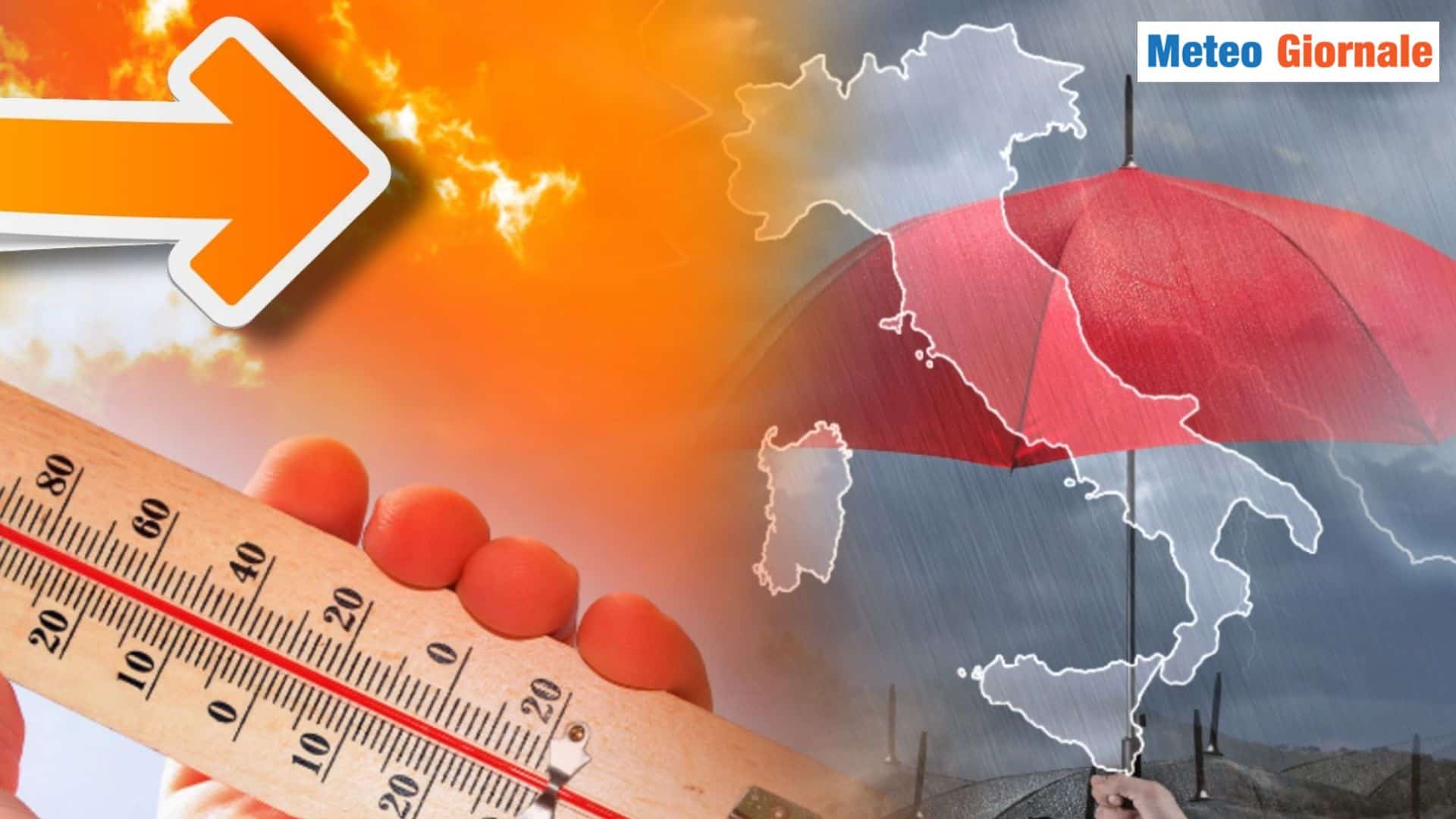 TEMPORALI, poi il CALDO d’Africa. Meteo di Maggio subito cattivo