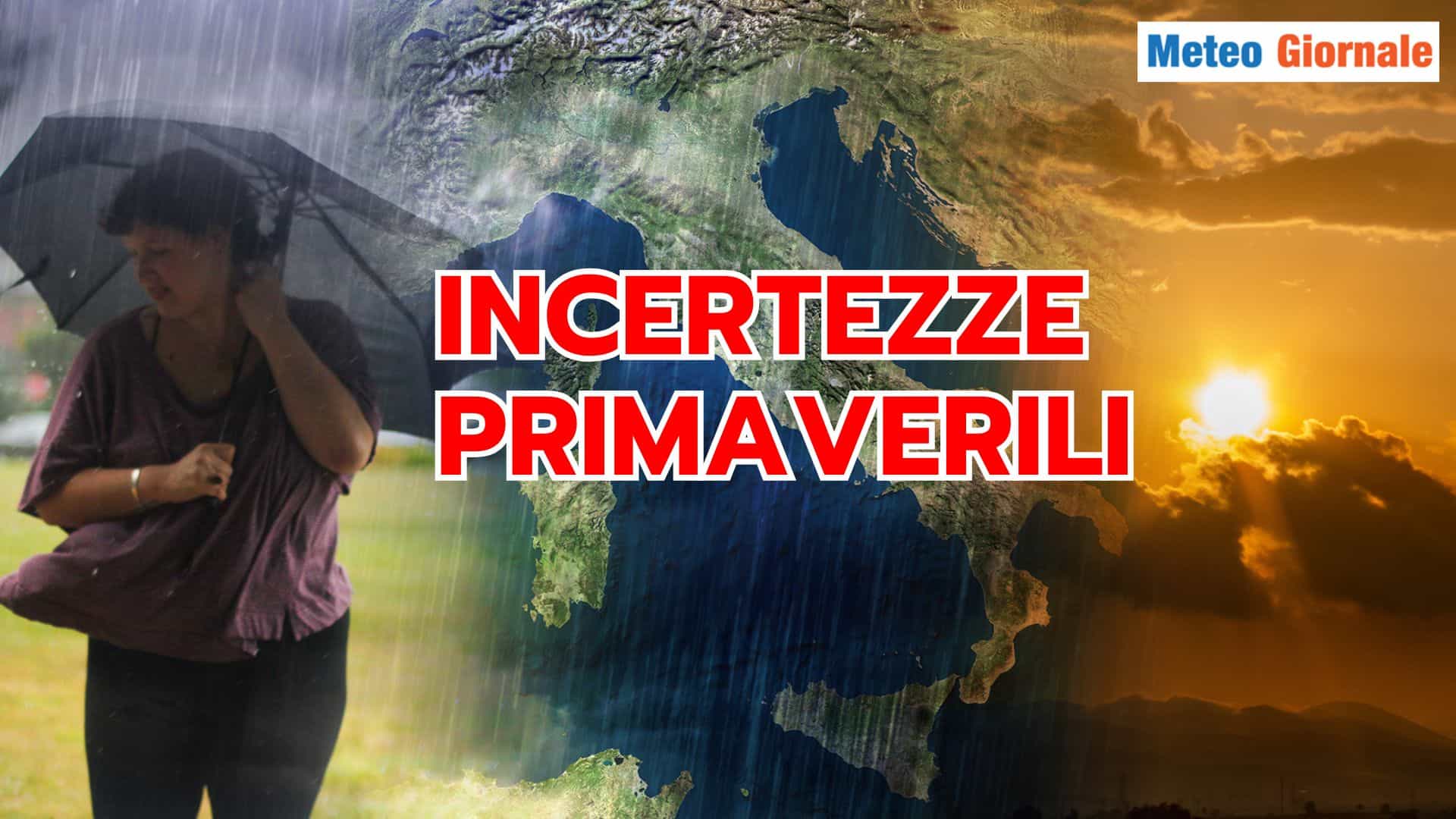 INSTABILE con frequenti TEMPORALI: Meteo verso MAGGIO