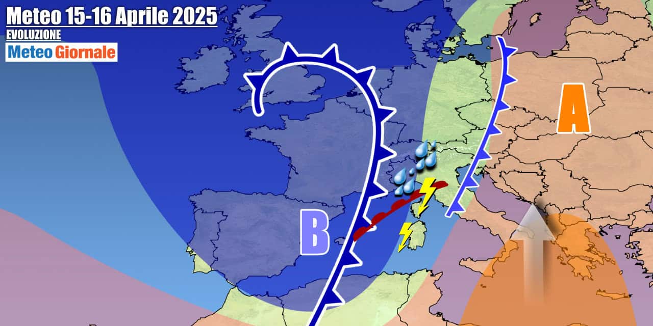 Meteo 7 Giorni: Settimana Santa condizionata da piogge e forti temporali