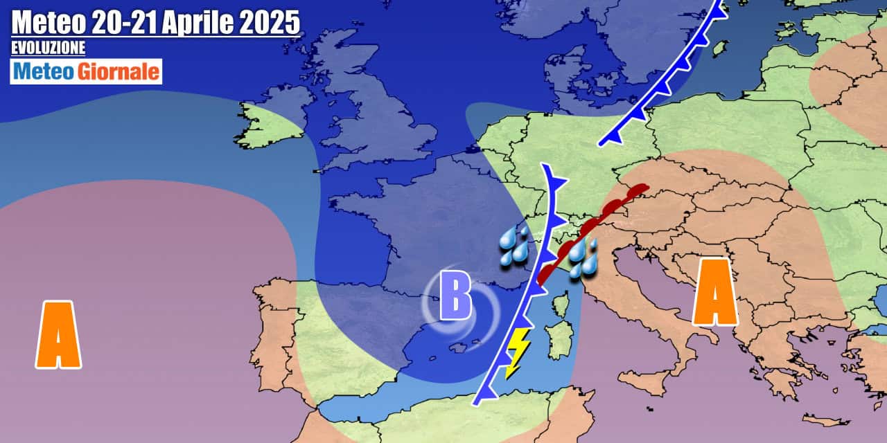Meteo 7 Giorni: Pasqua e Pasquetta con nuove piogge in arrivo, i dettagli