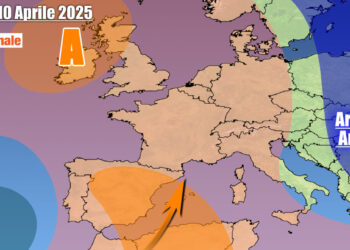 Italia abbracciata dall'Anticiclone e saccatura artica che si allontana