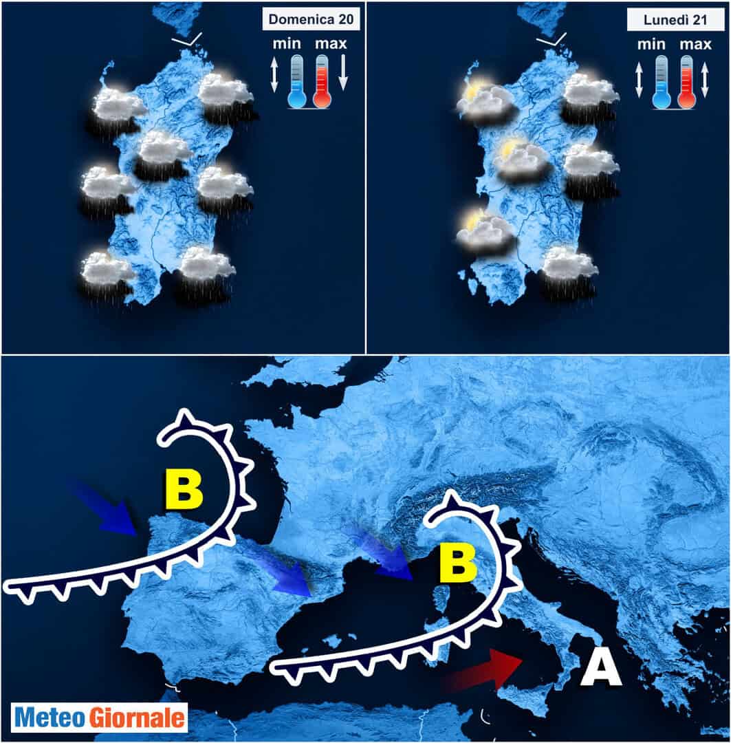 Meteo Sardegna, Pasqua e Pasquetta. Il tempo si guasta, ma novità per Lunedì