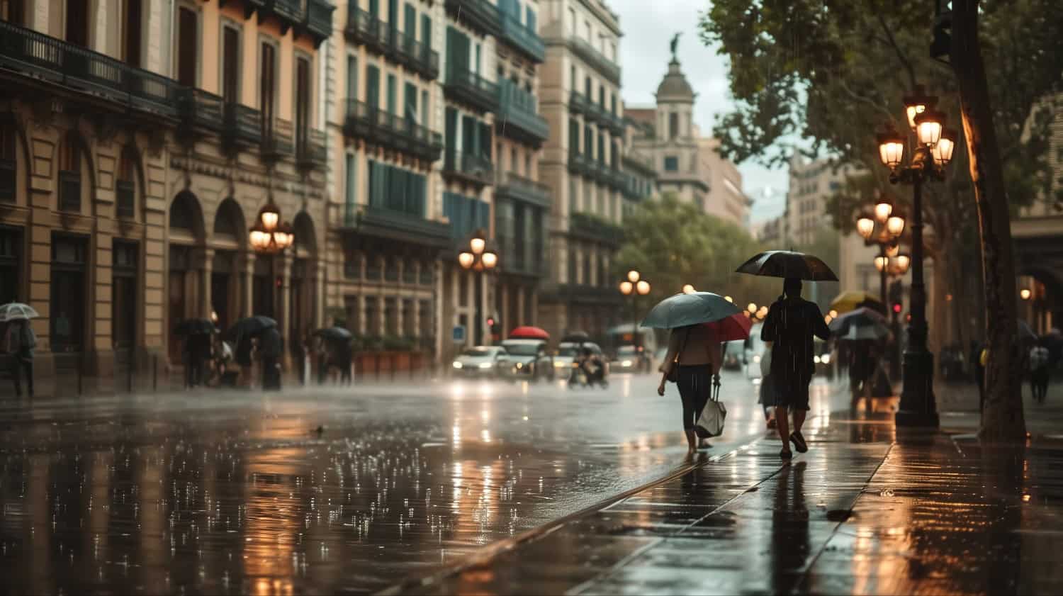 Meteo Barcellona: pioggia per 4 giorni consecutivi confermata dal Meteocat