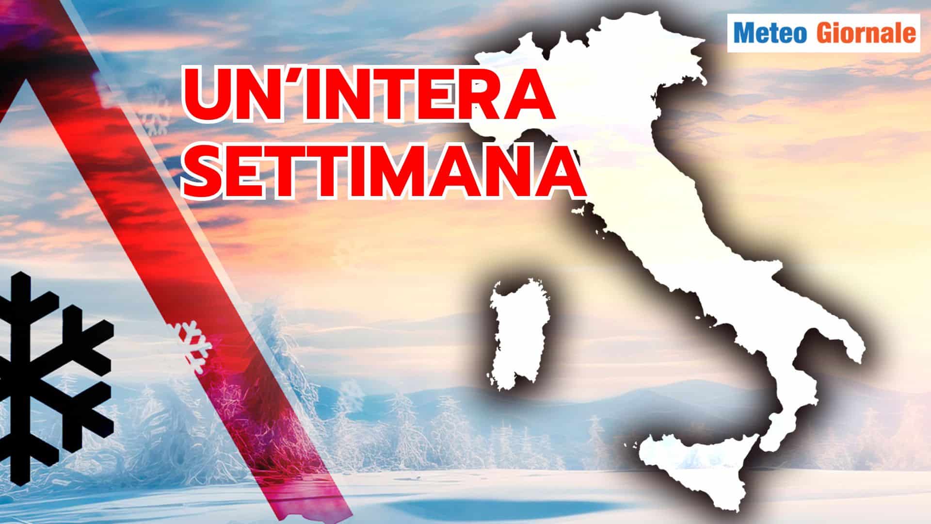 Un’intera settimana di APRILE con Meteo da pieno INVERNO