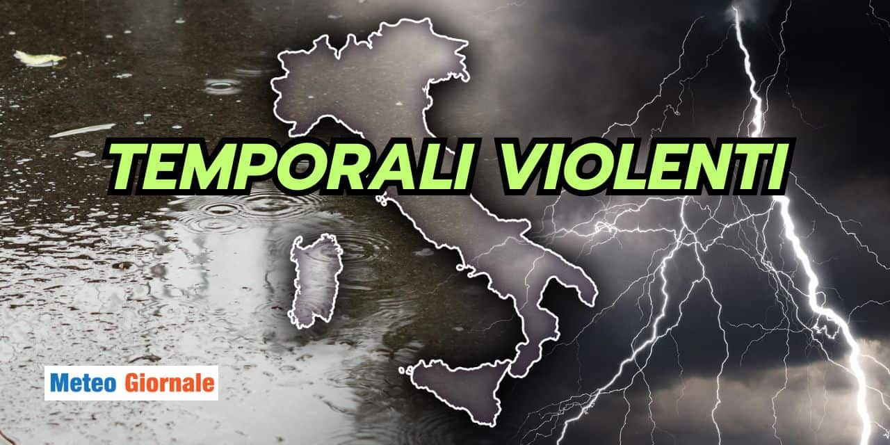 Occhi aperti per temporali violenti, condizioni meteo difficili per giorni