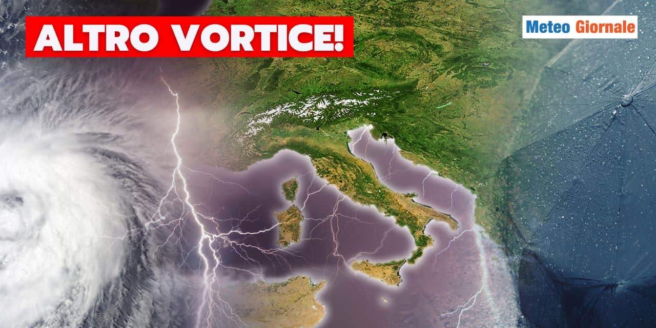 Meteo: vortice tra Domenica e Lunedì, scompiglio su queste regioni