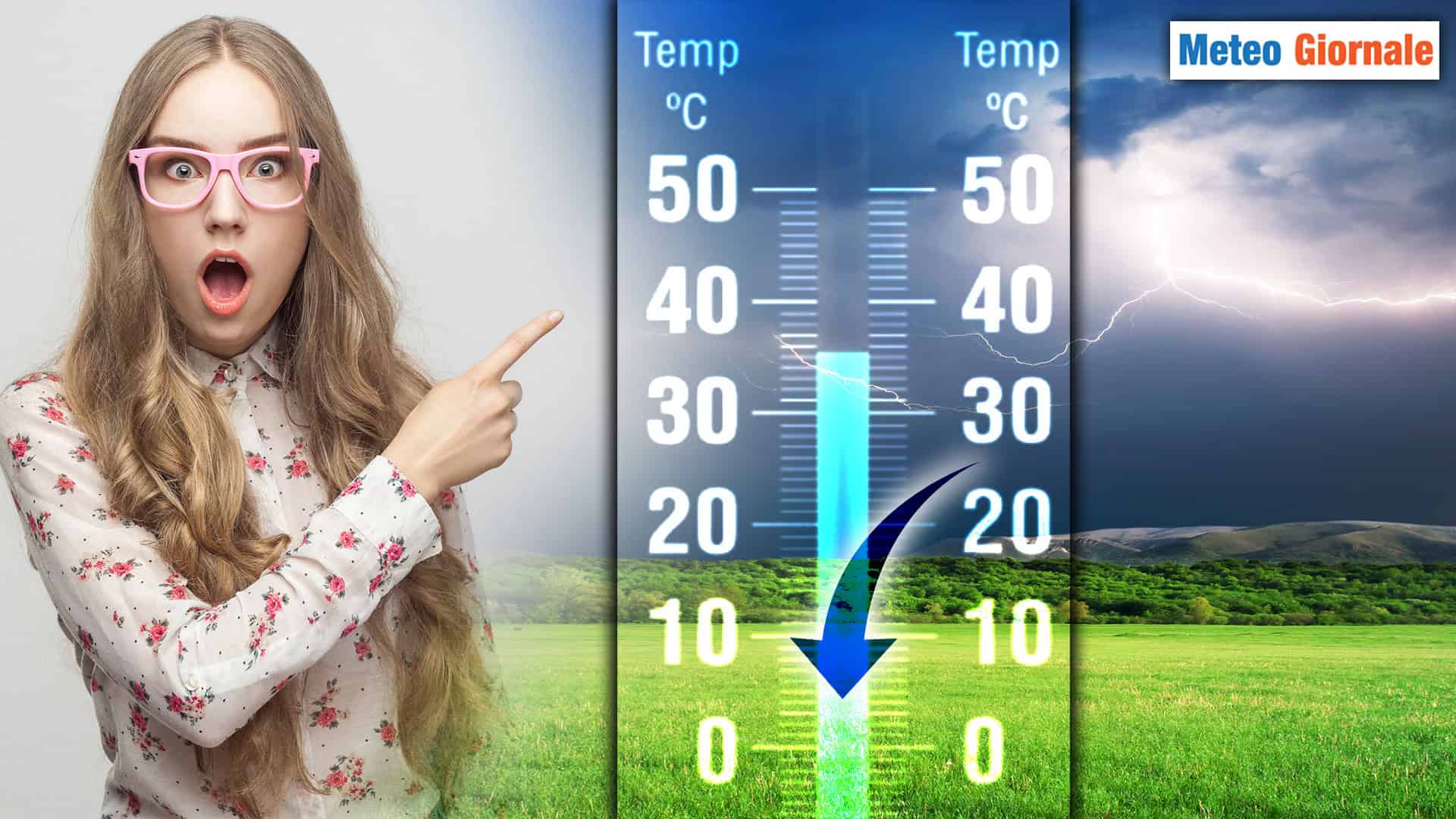 Meteo : Crollo delle temperature fino a 10°C, ecco Dove