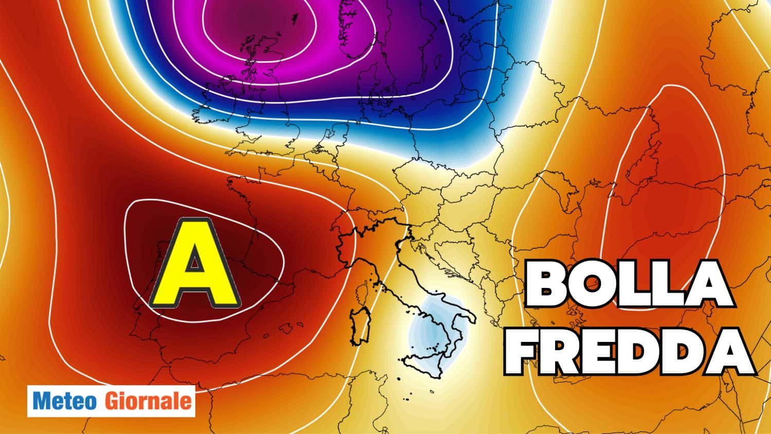 Una strana BOLLA FREDDA metterà FINE al meteo rovente