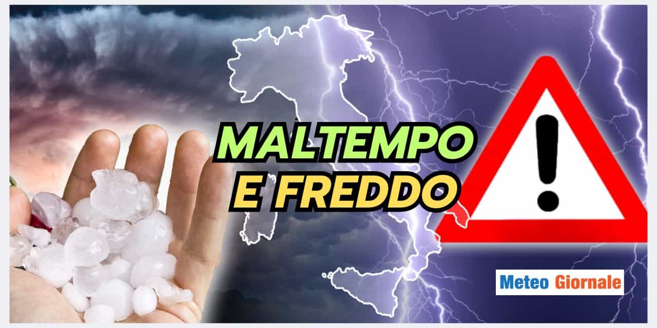 Meteo: nessun caldo per Giorni, tornano freddo e temporali