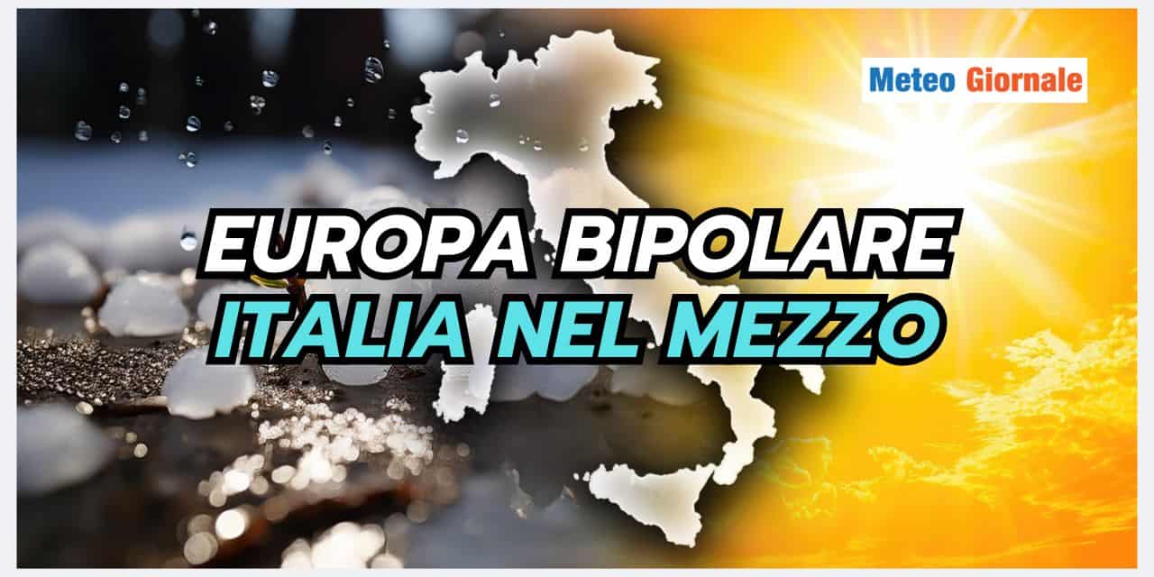 Meteo europeo stravagante, siccità a nord, maltempo a sud
