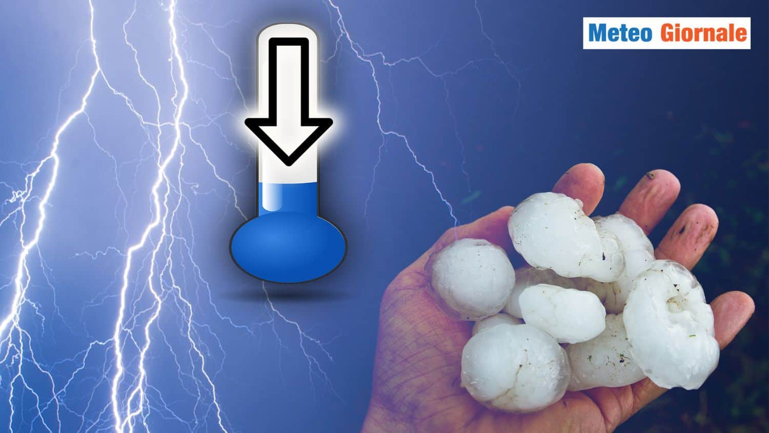Meteo, Aria Artica e Temporali violenti: Grandine e 400 Fulmini in un’ora