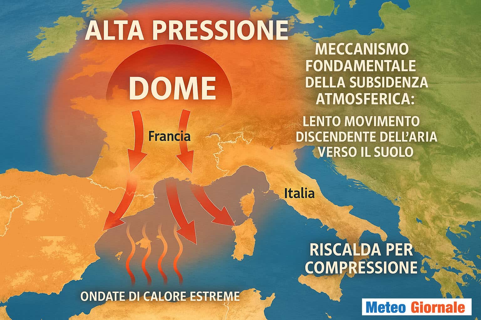 Meteo Estate, un futuro sotto il Dome: il caldissimo anticiclone