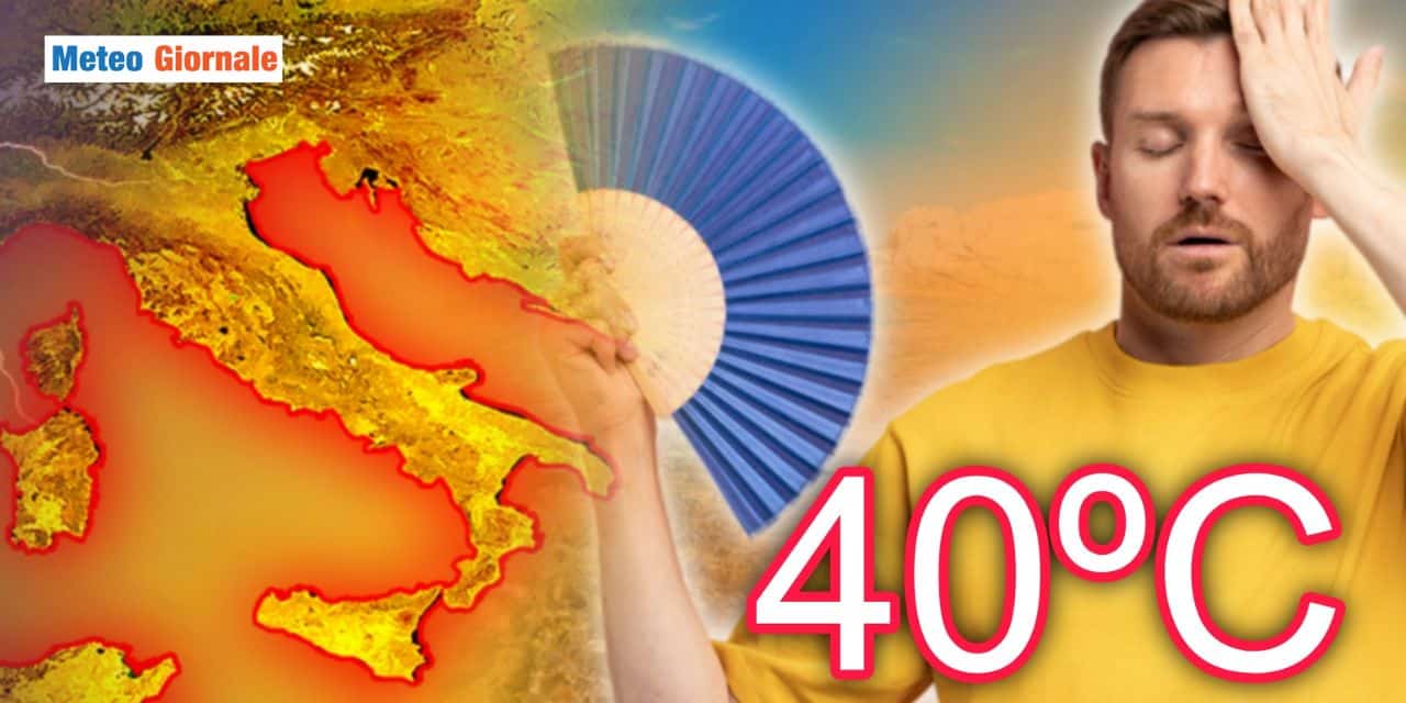 Meteo: caldo a tutta forza, poi anche afa