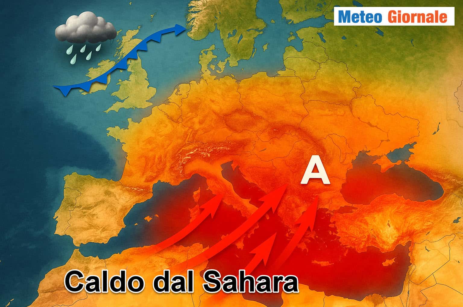 Meteo in trappola tra Sahara e Atlantico, caldo letale in arrivo