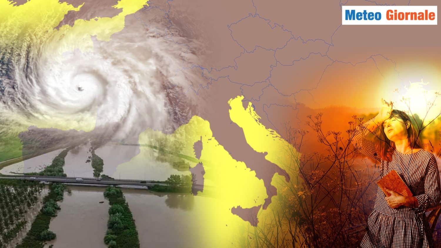 Meteo tempestoso prima di una “ondata di caldo estivo”