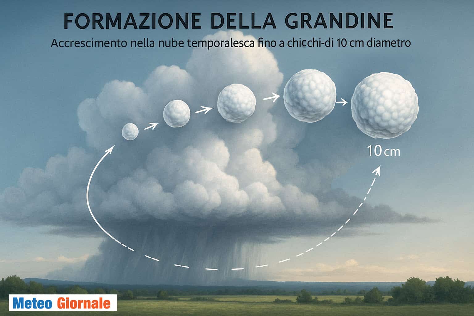 Grandine: dai chicchi comuni ai super chicchi giganti