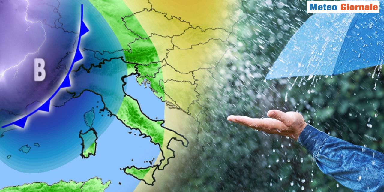 Marcato maltempo e temperature in calo