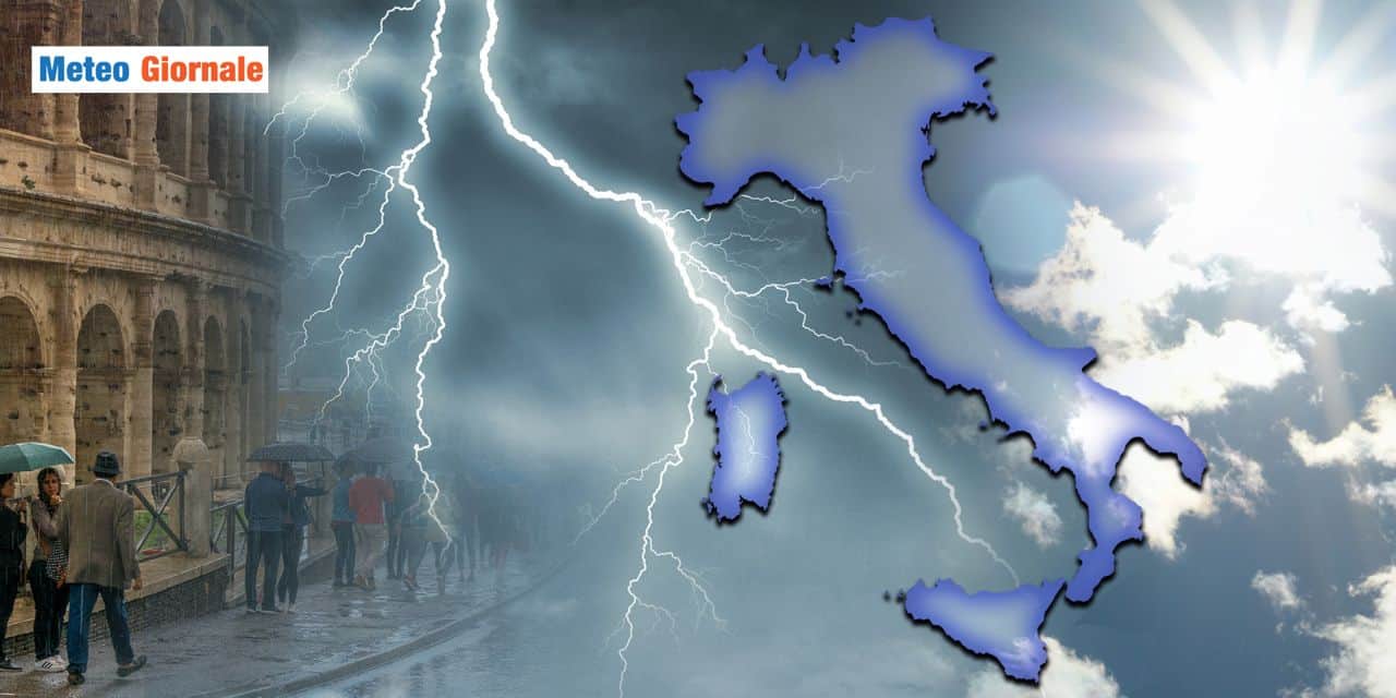 Meteo: temporali e piogge Giovedì 29 su queste regioni