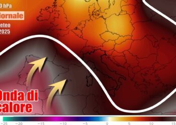 Gran caldo in rotta verso l'Italia