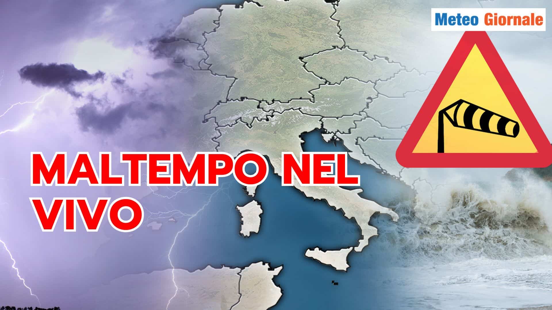Ecco il CICLONE di Maggio, MALTEMPO sta entrando nel vivo