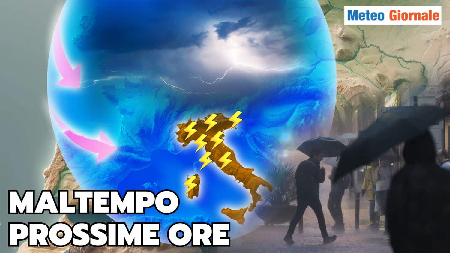 Maltempo protagonista: il meteo di Lunedì 5 Maggio