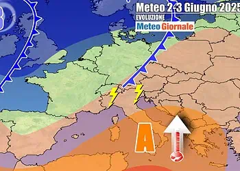 Italia tra Anticiclone Africano e temporali