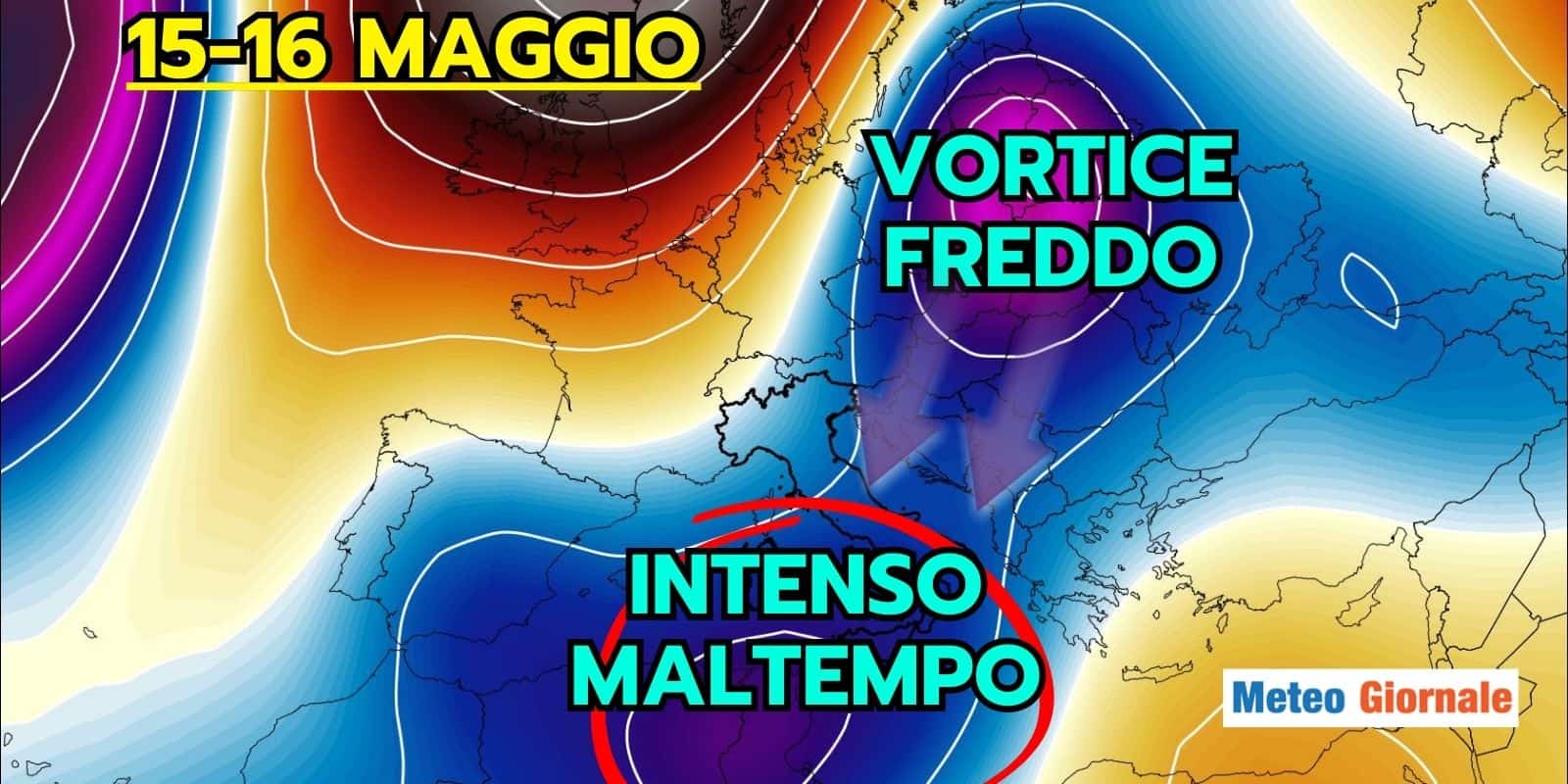 Meteo, pericoloso CICLONE in arrivo: quando e dove, tutti i dettagli