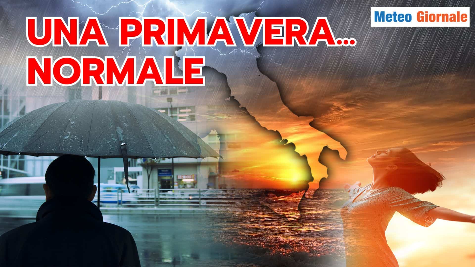 La PRIMAVERA dal Meteo come dovrebbe essere: normale
