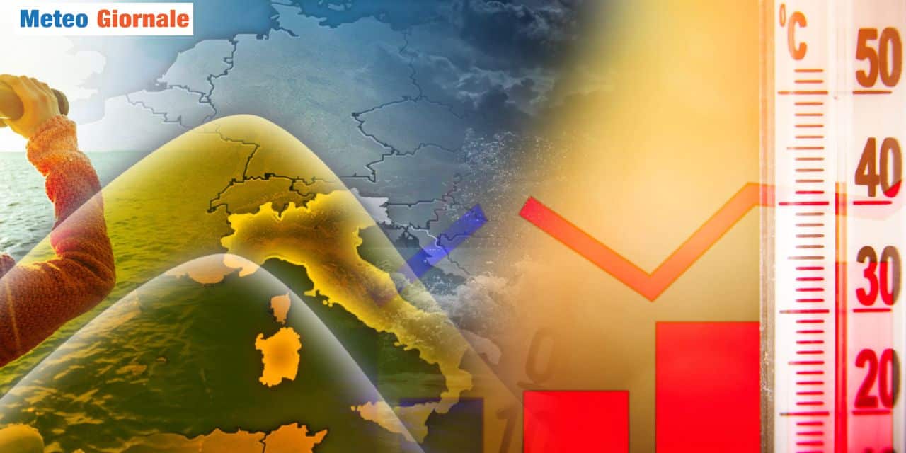 Caldo e temperature in aumento sull'Italia