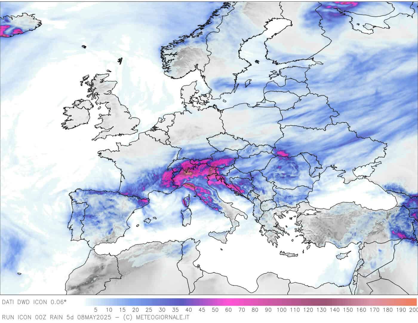 Meteo, dove pioverà di più nei prossimi giorni? Mappe e previsione