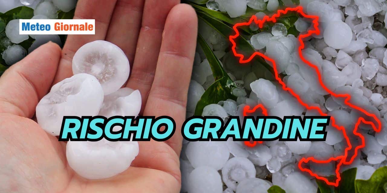 Ritorna il rischio grandine nel meteo dei prossimi periodi