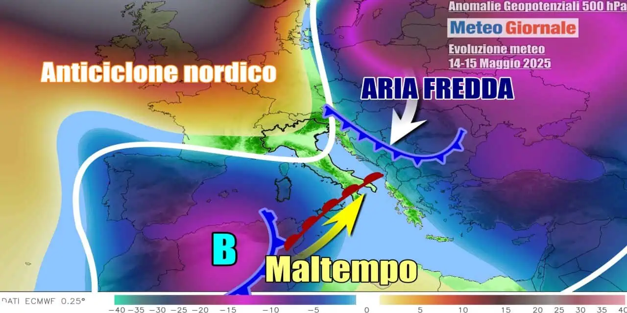 Arriva forte maltempo