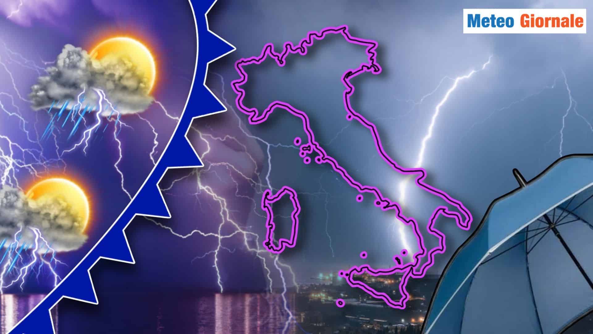 Si torna in PRIMAVERA: Meteo che rinfresca, frequenti TEMPORALI