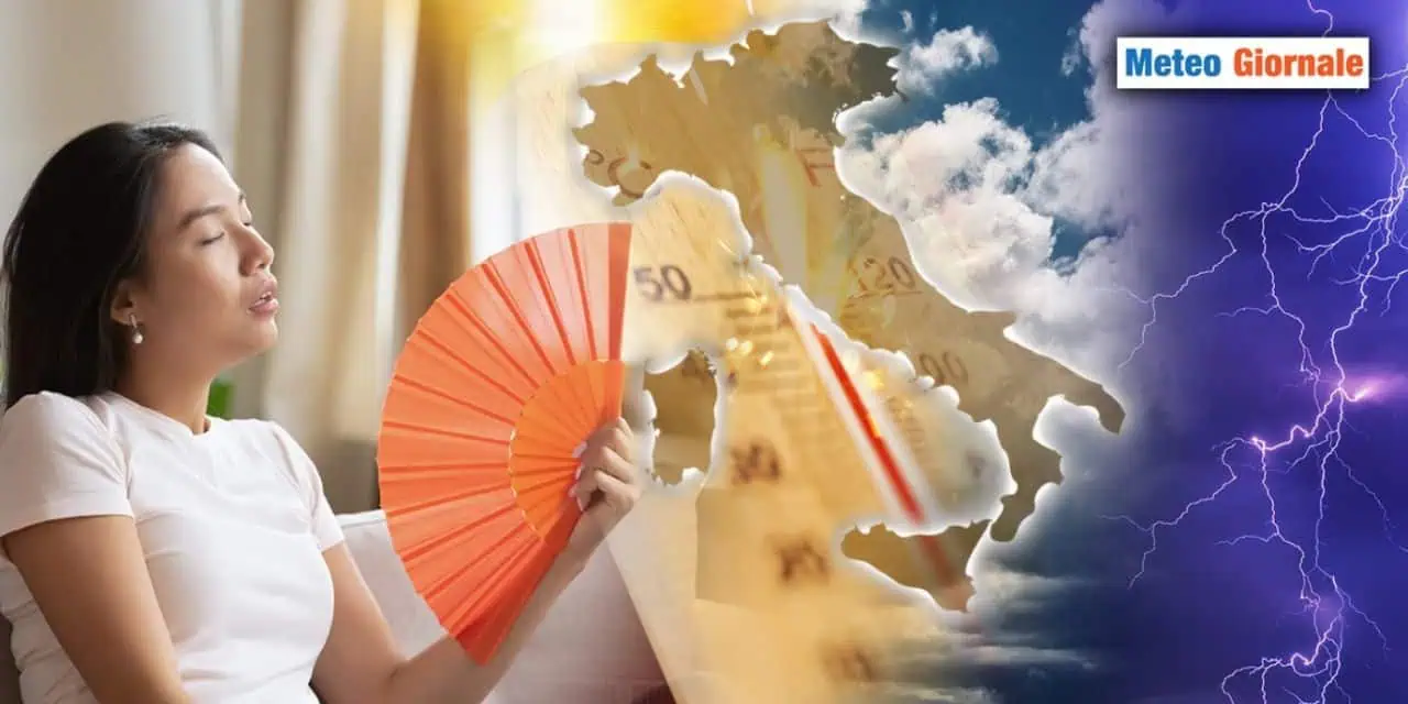 Caldo a braccetto con i temporali