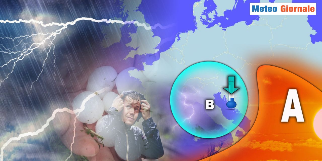 Fase movimentata e clima più fresco del normale