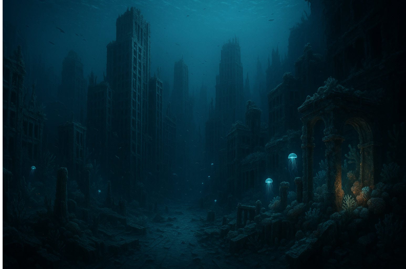 Una metropoli fantasma nell'Atlantico profondo