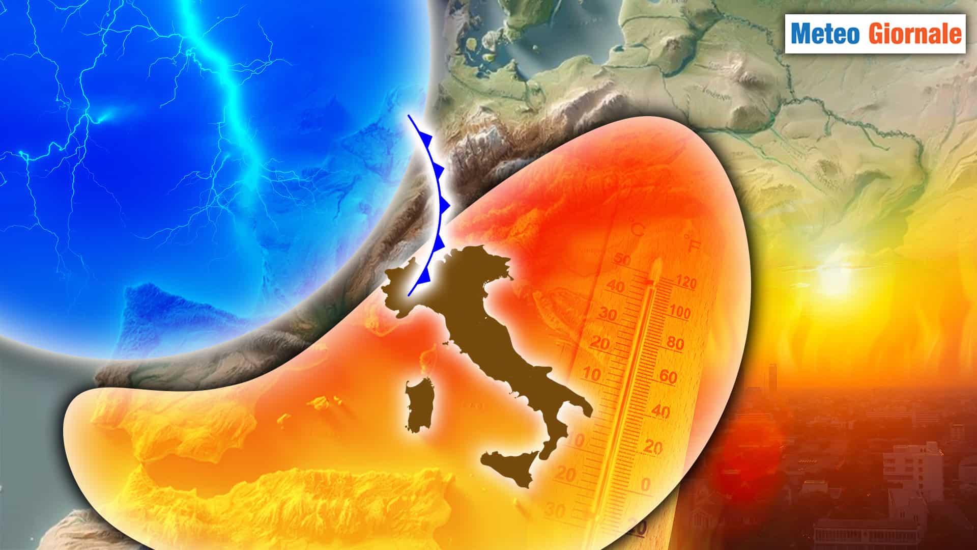 Meteo: l’Anticiclone africano inizia a cedere, arrivano Temporali