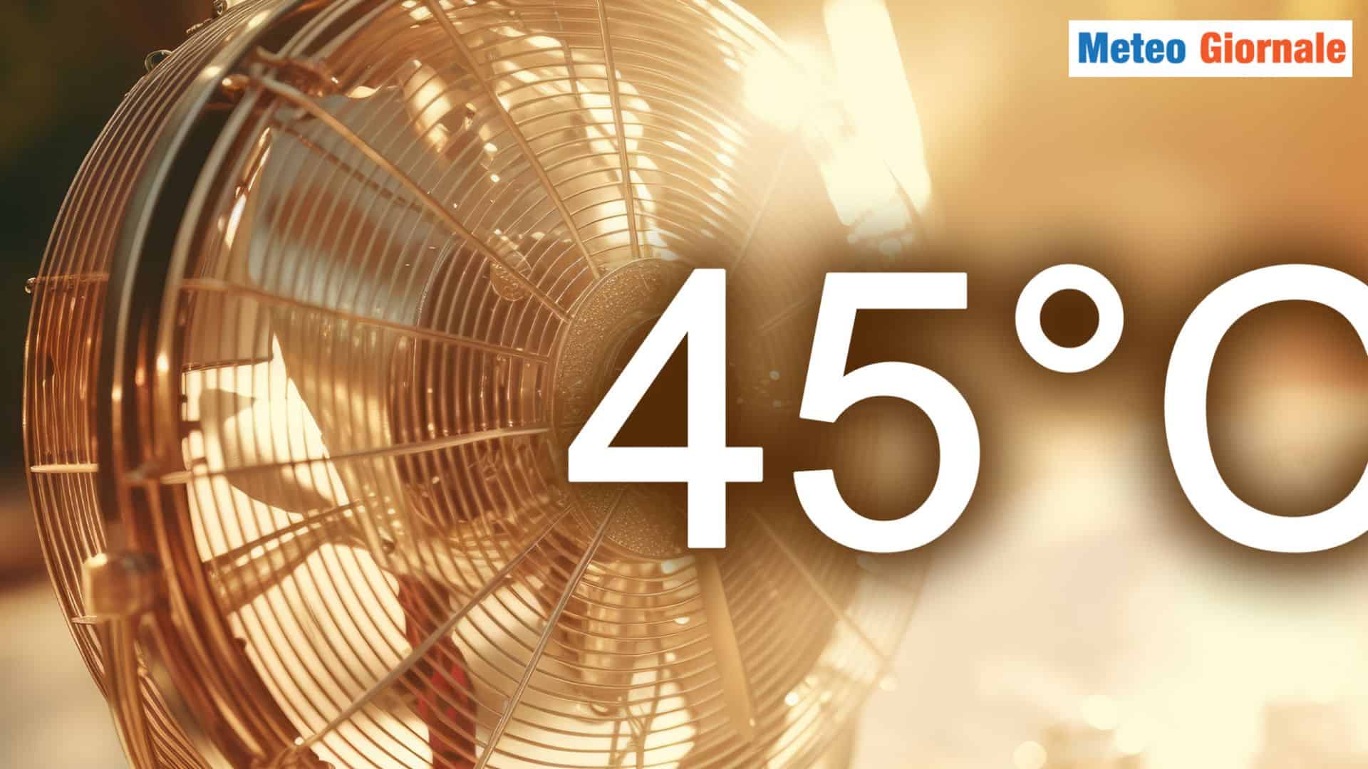 Incubo Meteo: 45°C già a GIUGNO? Ormai ci siamo vicini