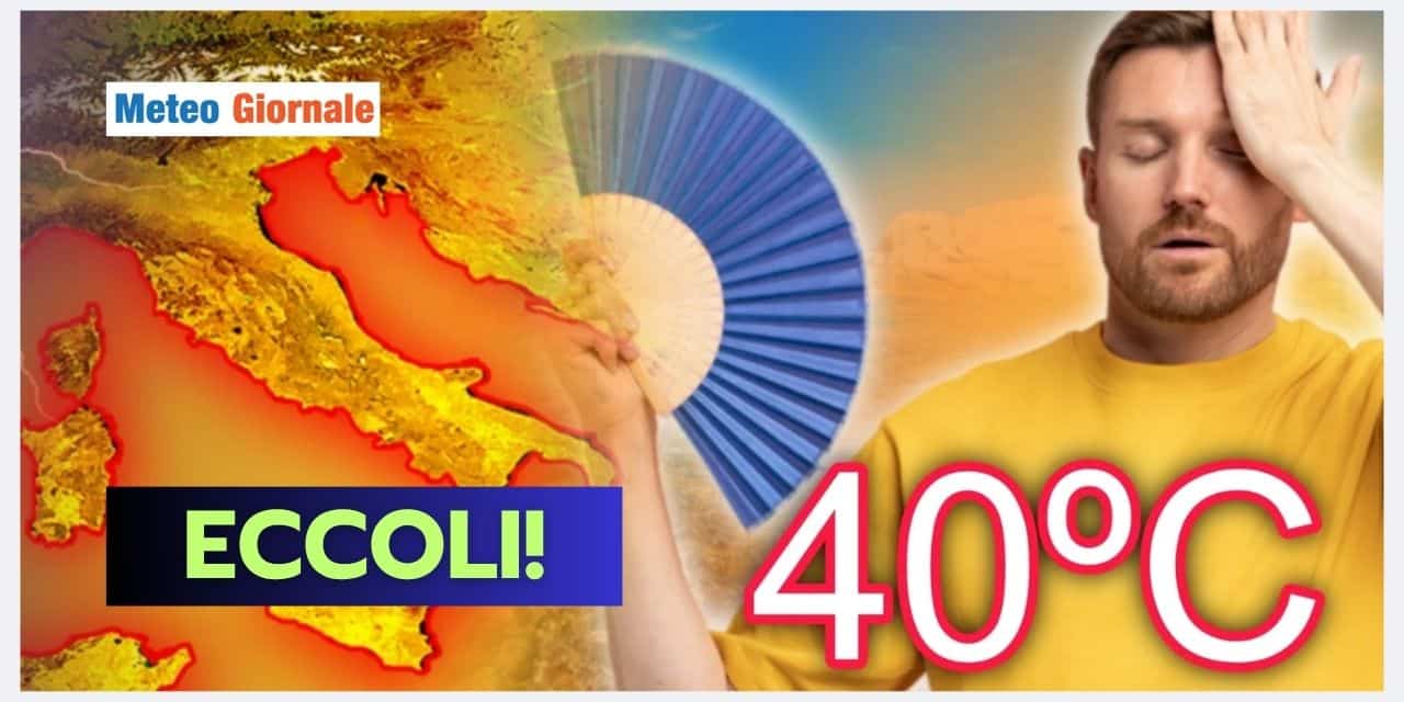 Meteo: dritti verso i 40 gradi, le zone a rischio