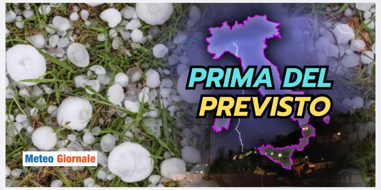 Novità meteo: la grandine torna prima del previsto, la data da segnare