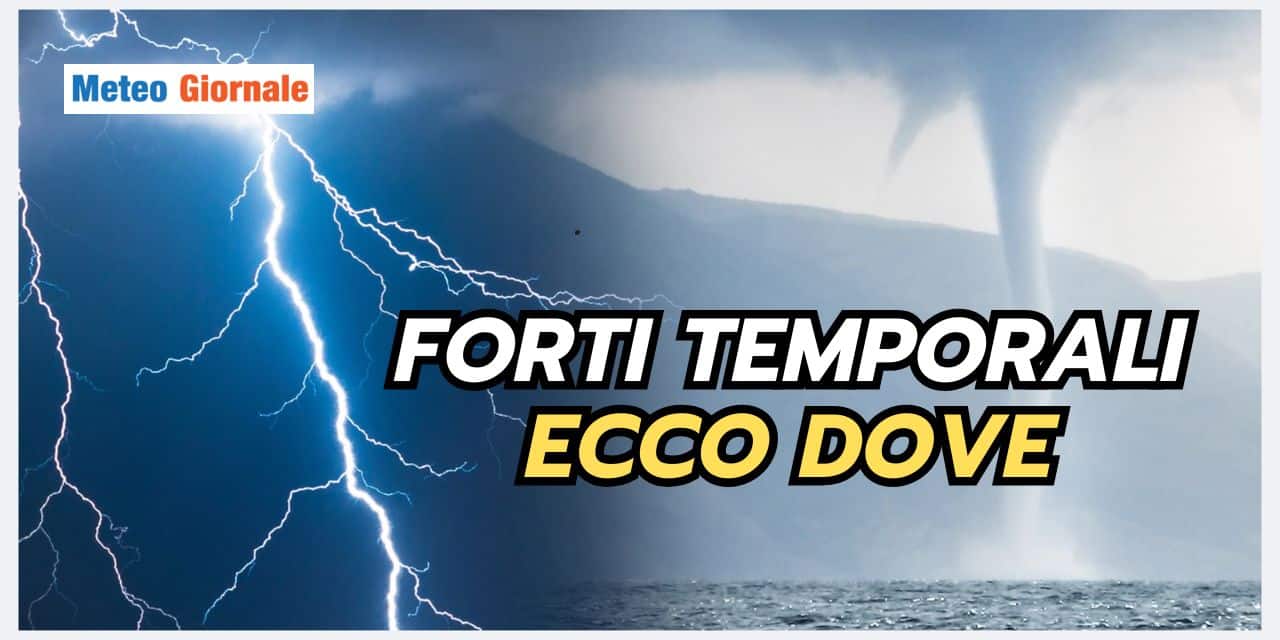 Meteo prossime ore: FORTE MALTEMPO in queste Regioni del Sud