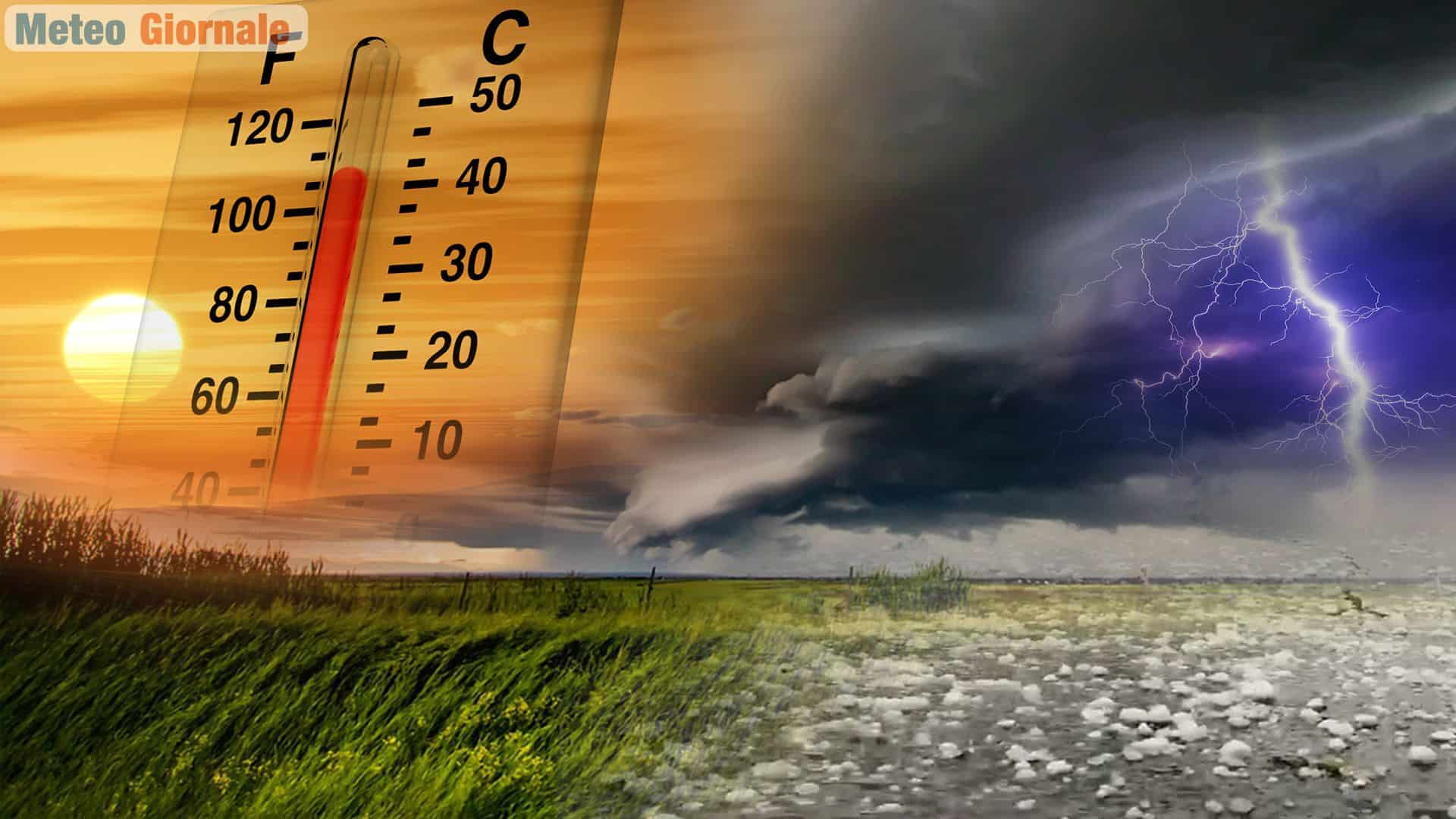 Meteo con Onda di Caldo 35-38 gradi diffusi. Picchi estremi. Il refrigerio secondi Andrea Meloni